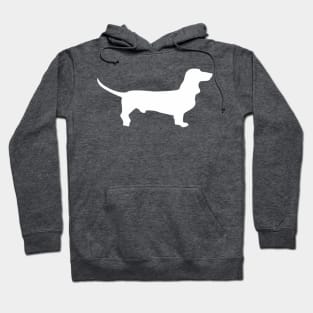 White Dachshund Hoodie